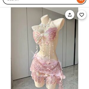 Etsy Custom Pink Firefly Winged Dream Resin Top Costume Patent-Protected